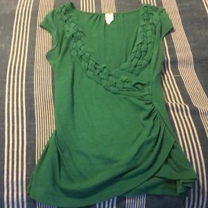 Anthropologie green tank